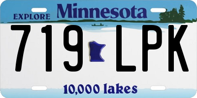 MN license plate 719LPK
