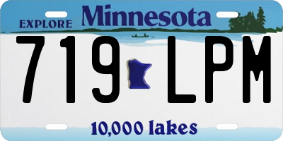 MN license plate 719LPM