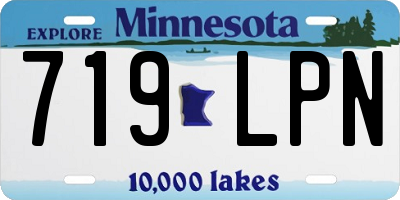 MN license plate 719LPN