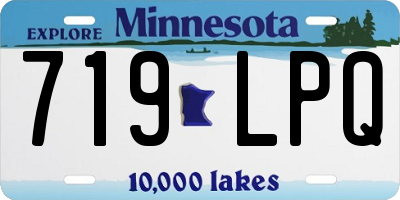 MN license plate 719LPQ