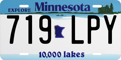 MN license plate 719LPY