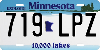 MN license plate 719LPZ