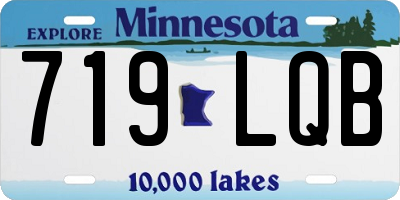 MN license plate 719LQB