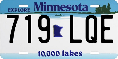 MN license plate 719LQE
