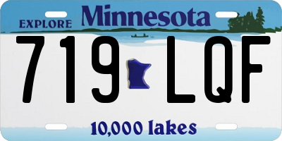 MN license plate 719LQF