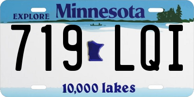 MN license plate 719LQI