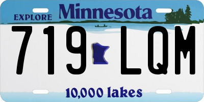 MN license plate 719LQM