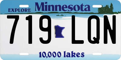 MN license plate 719LQN