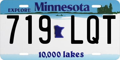 MN license plate 719LQT