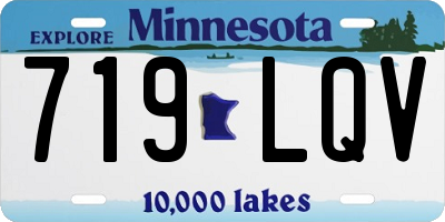MN license plate 719LQV