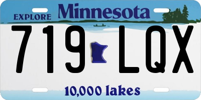 MN license plate 719LQX