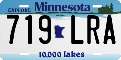 MN license plate 719LRA