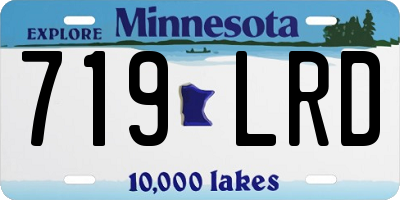 MN license plate 719LRD