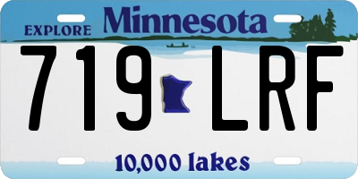 MN license plate 719LRF