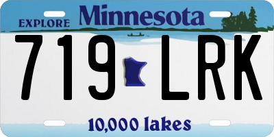 MN license plate 719LRK