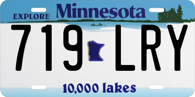MN license plate 719LRY
