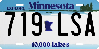 MN license plate 719LSA