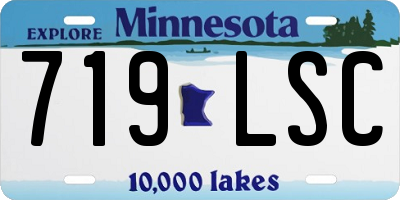 MN license plate 719LSC