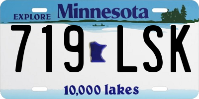 MN license plate 719LSK