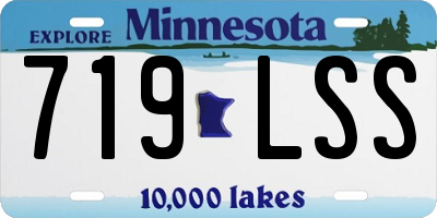 MN license plate 719LSS
