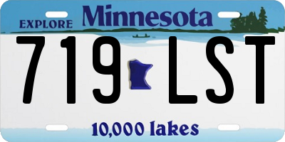MN license plate 719LST