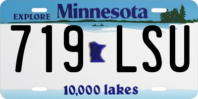 MN license plate 719LSU