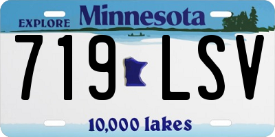 MN license plate 719LSV