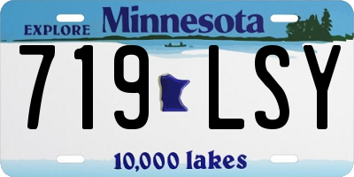 MN license plate 719LSY