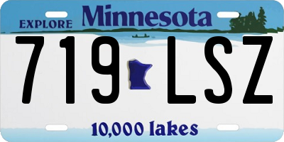 MN license plate 719LSZ