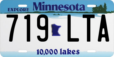 MN license plate 719LTA