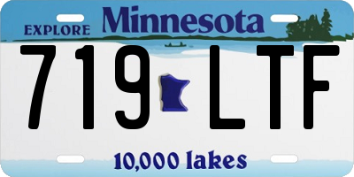 MN license plate 719LTF