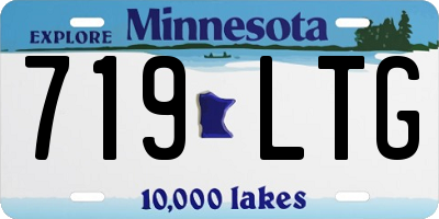 MN license plate 719LTG