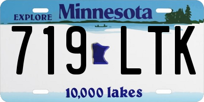 MN license plate 719LTK