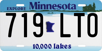 MN license plate 719LTO