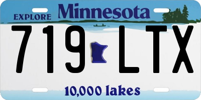 MN license plate 719LTX