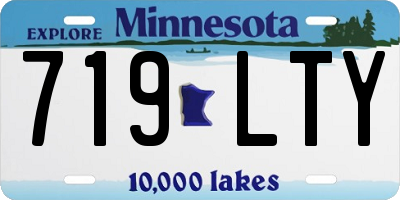 MN license plate 719LTY