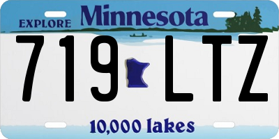 MN license plate 719LTZ