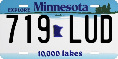 MN license plate 719LUD