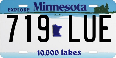 MN license plate 719LUE