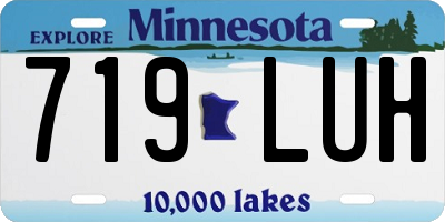 MN license plate 719LUH