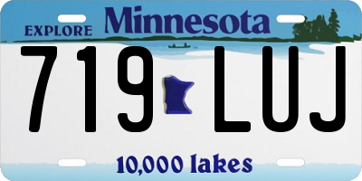 MN license plate 719LUJ