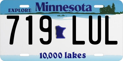 MN license plate 719LUL