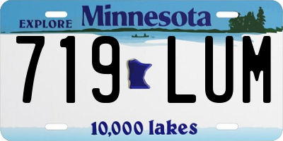 MN license plate 719LUM