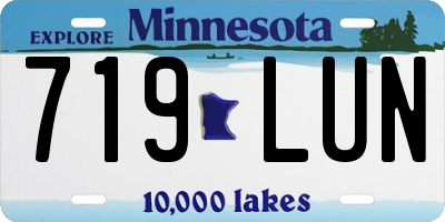 MN license plate 719LUN