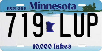MN license plate 719LUP