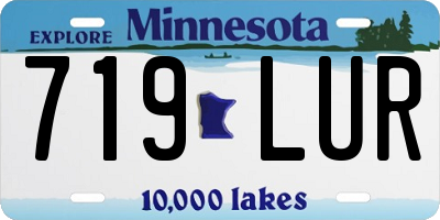 MN license plate 719LUR