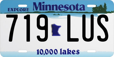 MN license plate 719LUS