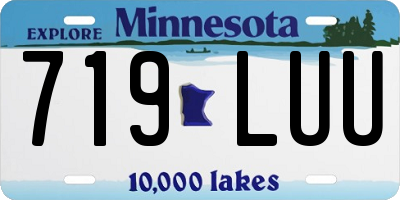 MN license plate 719LUU