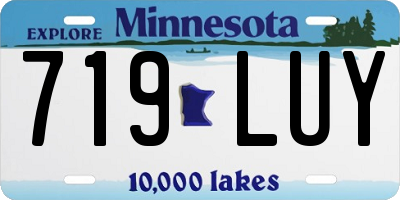 MN license plate 719LUY