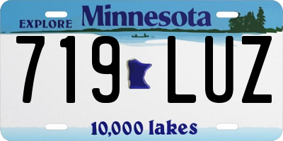 MN license plate 719LUZ